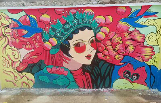 井研墙体彩绘-网红墙