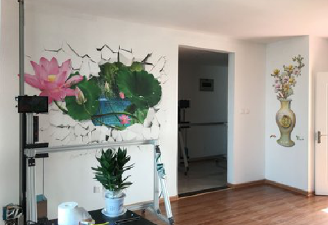 井研墙体彩绘相比墙纸的优势。