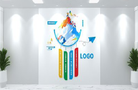 井研公司企业形象墙的工艺材料有哪些？