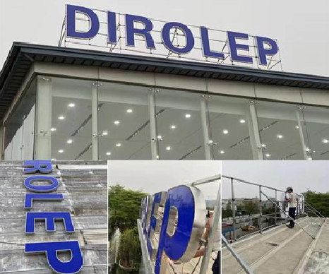 井研楼顶发光字安装的注意事项。